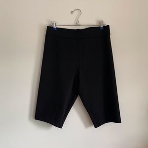 Black H&M High Waisted Dressy Bike Shorts